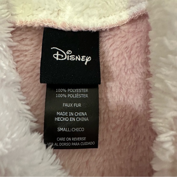 Disney Minnie Mouse Fleece Lounge Hoodie Robe Pink Comfy - Picture 3 of 3
